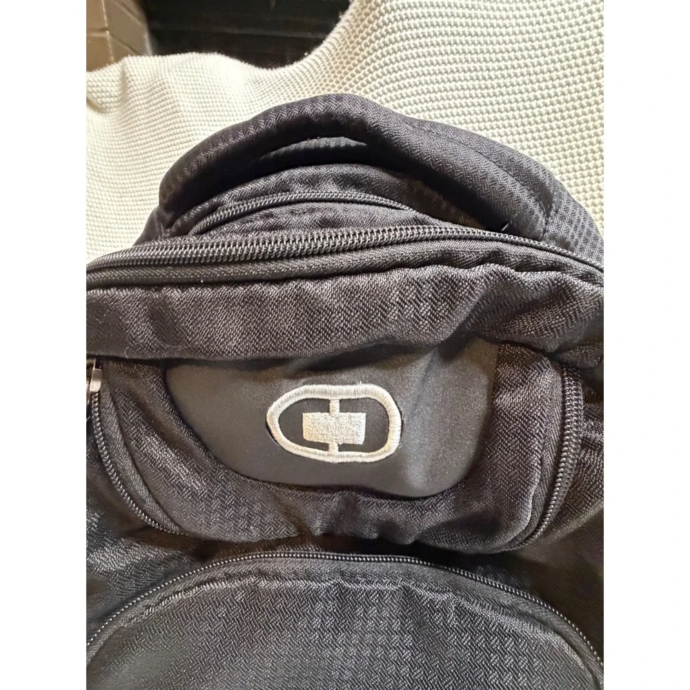 OGIO Black Laptop Backpack Multi Compartment Travel School Bag Mesh Back